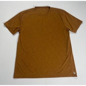 Vuori Zephyr Tee V191 (Copper Brown Tan) Hiking Yoga Active Outdoors Size Large